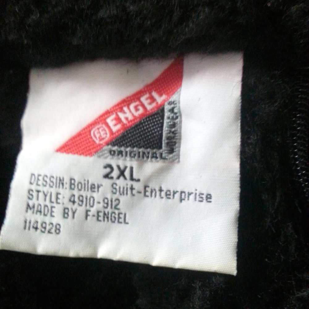 Engel Workwear Boiler Suit Overalls Winter Enterprise Style 4910 912 Size 2XL - Picture 4 of 7